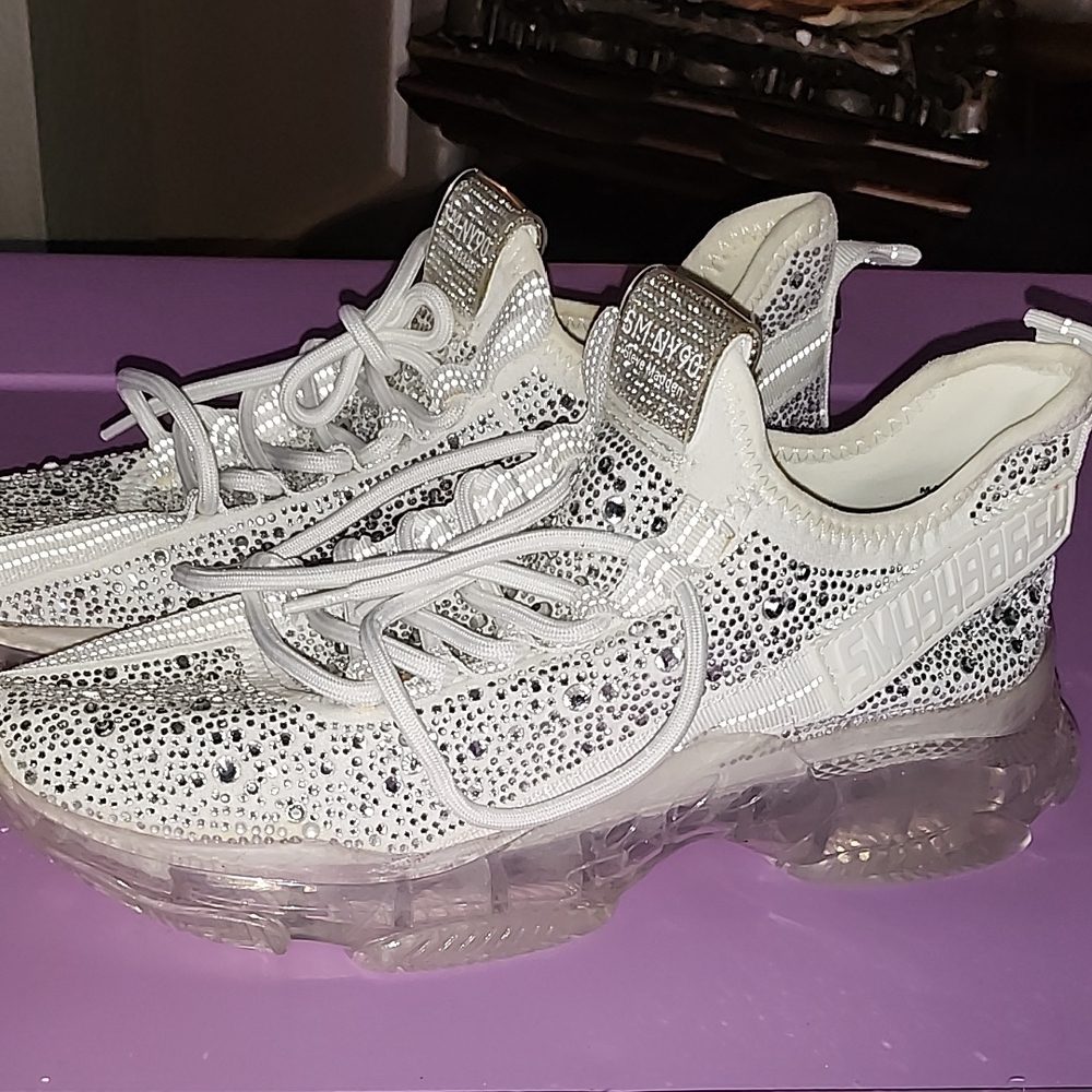 Steve Madden Silver Studded Women's Sneakers